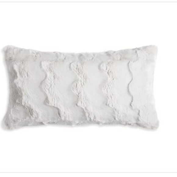 Hudson Park Collection Marble Faux Fur Decorative Pillow, 12 X 22 - Picture 1 of 1